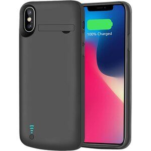 5000mAh Battery Case for iPhone X / XS – Rechargeable Extended Charging Case